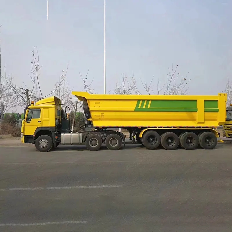 Какви са употребите и характеристиките на Dump Semi Trailer?